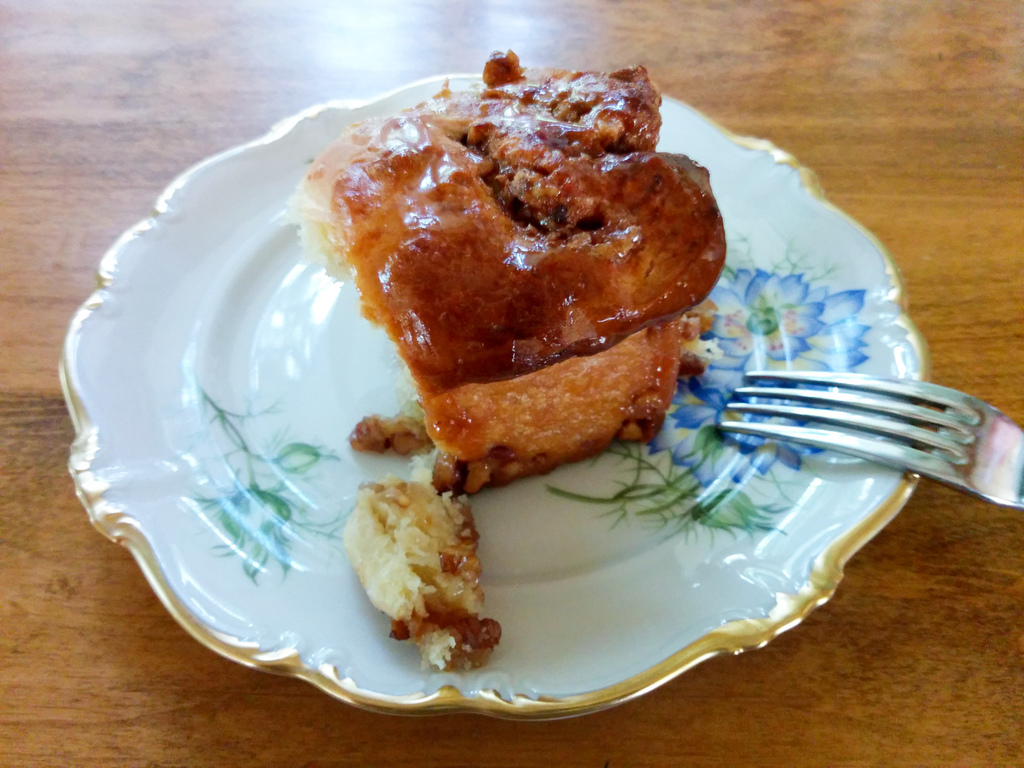 Home made sticky bun