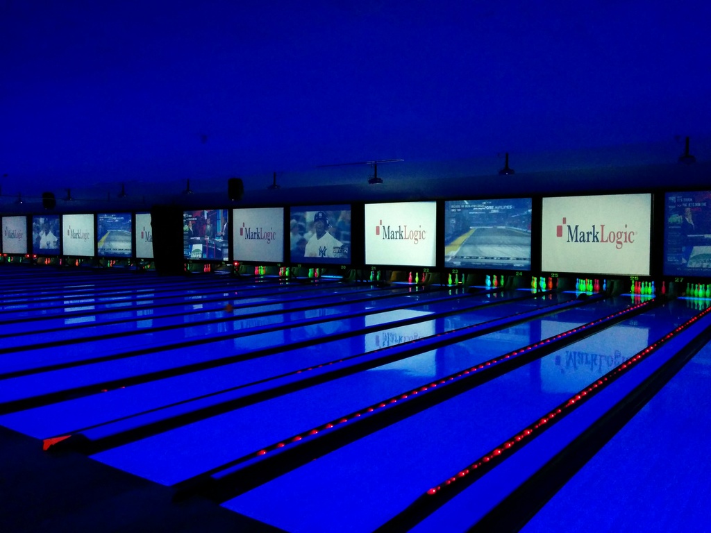 Blue bowling