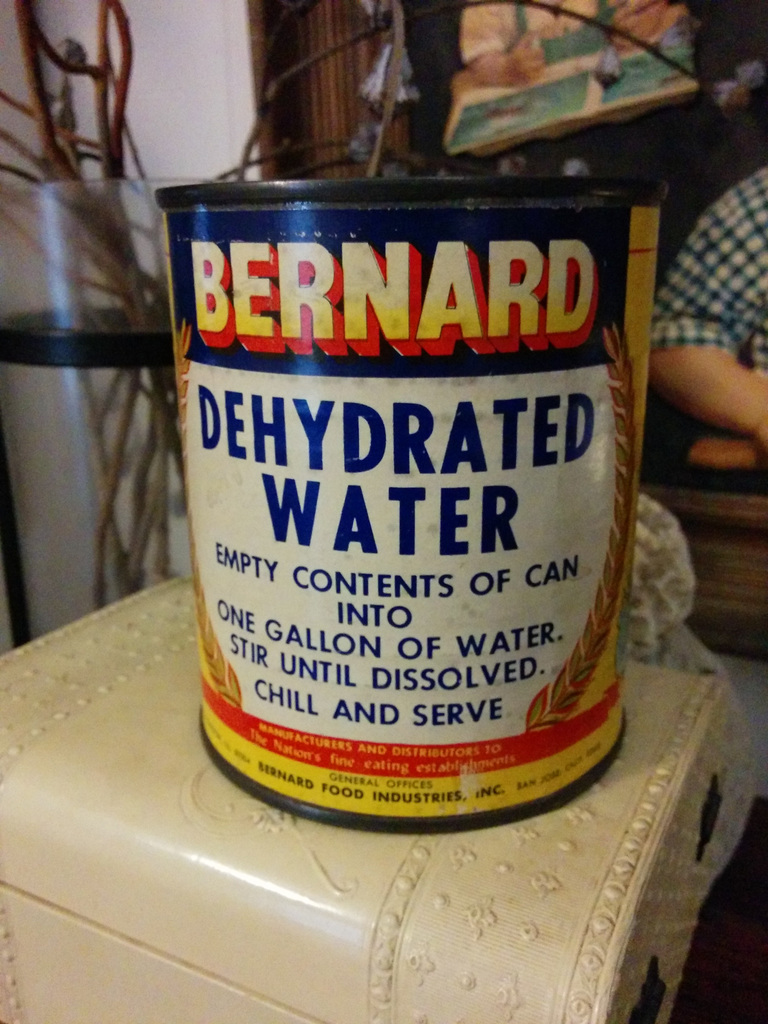 Dehydrated water