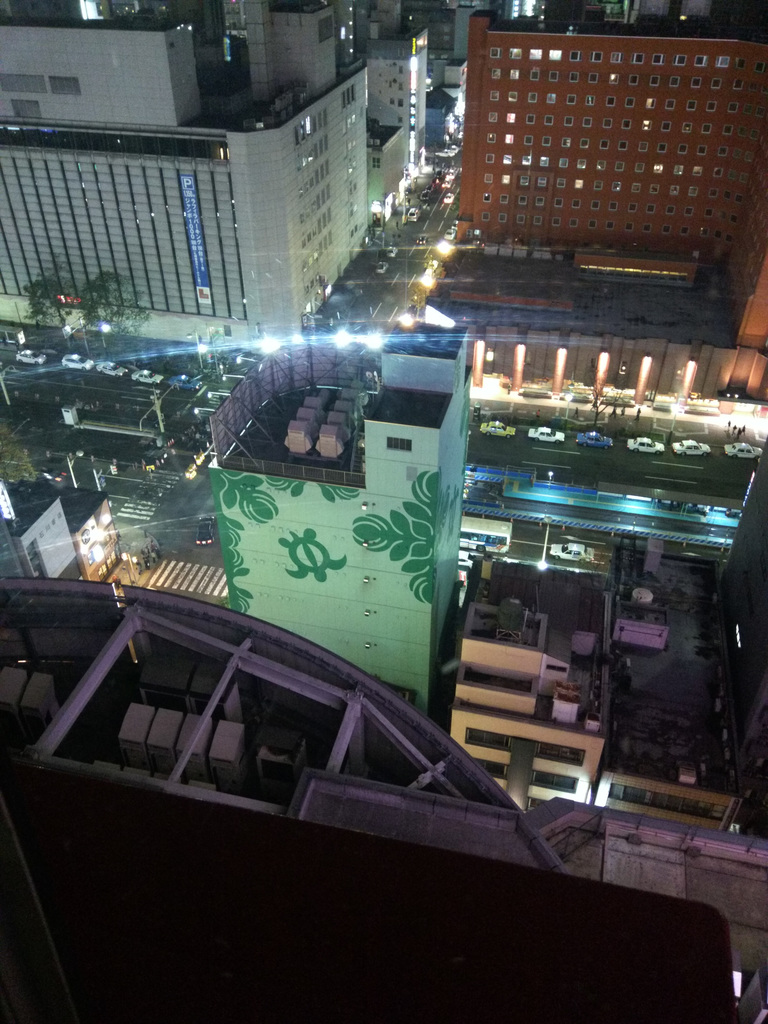 Ferris wheel on a skyscraper