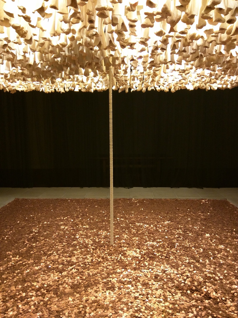 Pennies, bones, Communion wafers