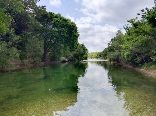 Barton Creek before the rain