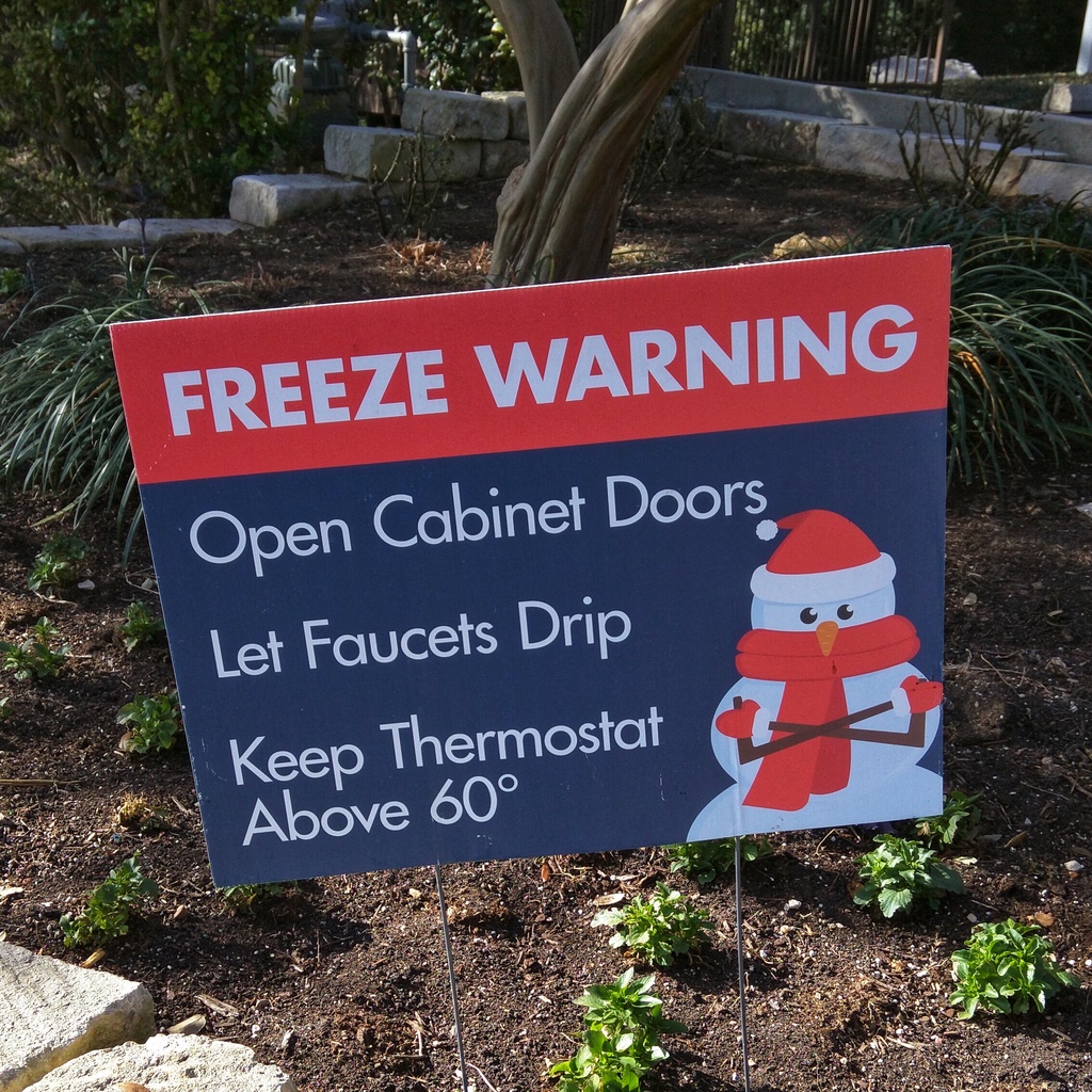 Freeze warning