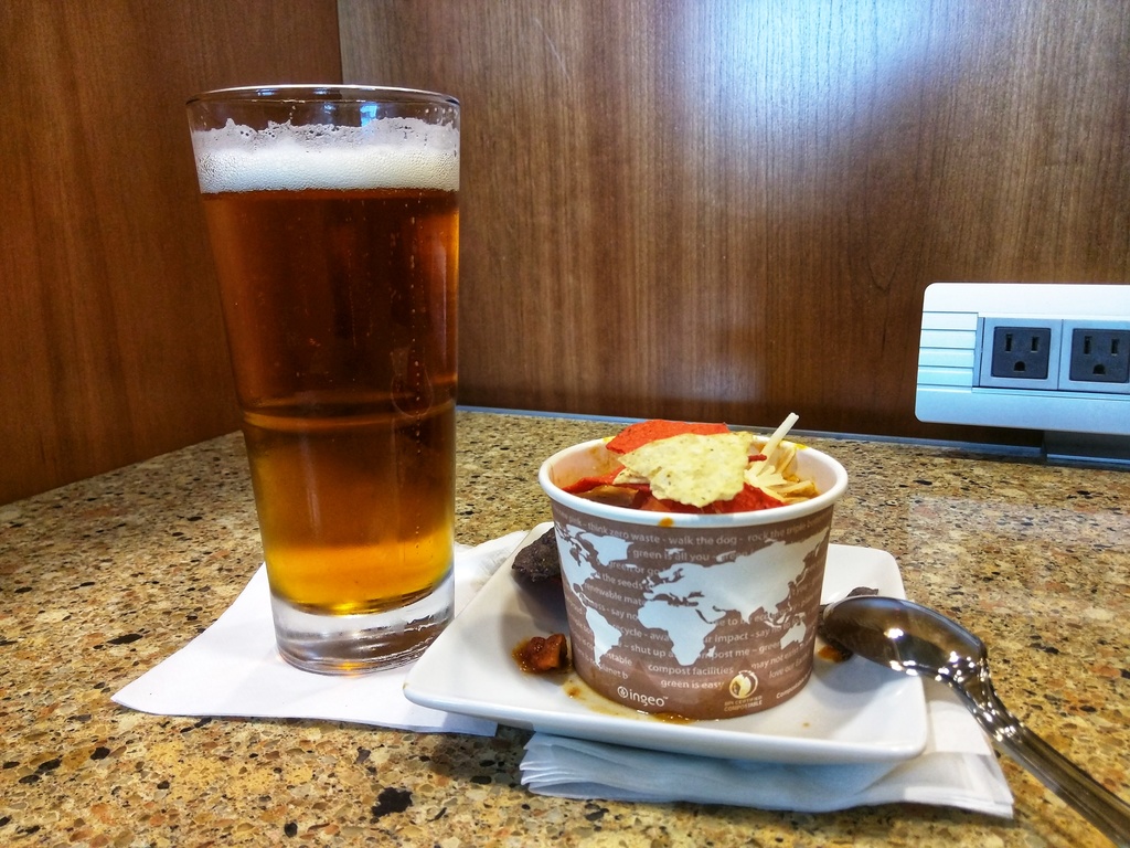 Sam Adams and chili