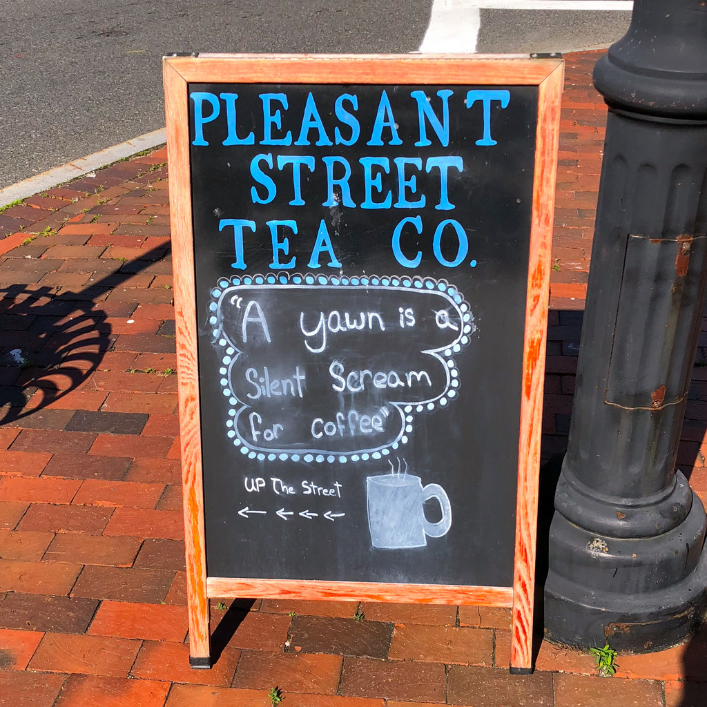A yawn is a silent scream for coffee