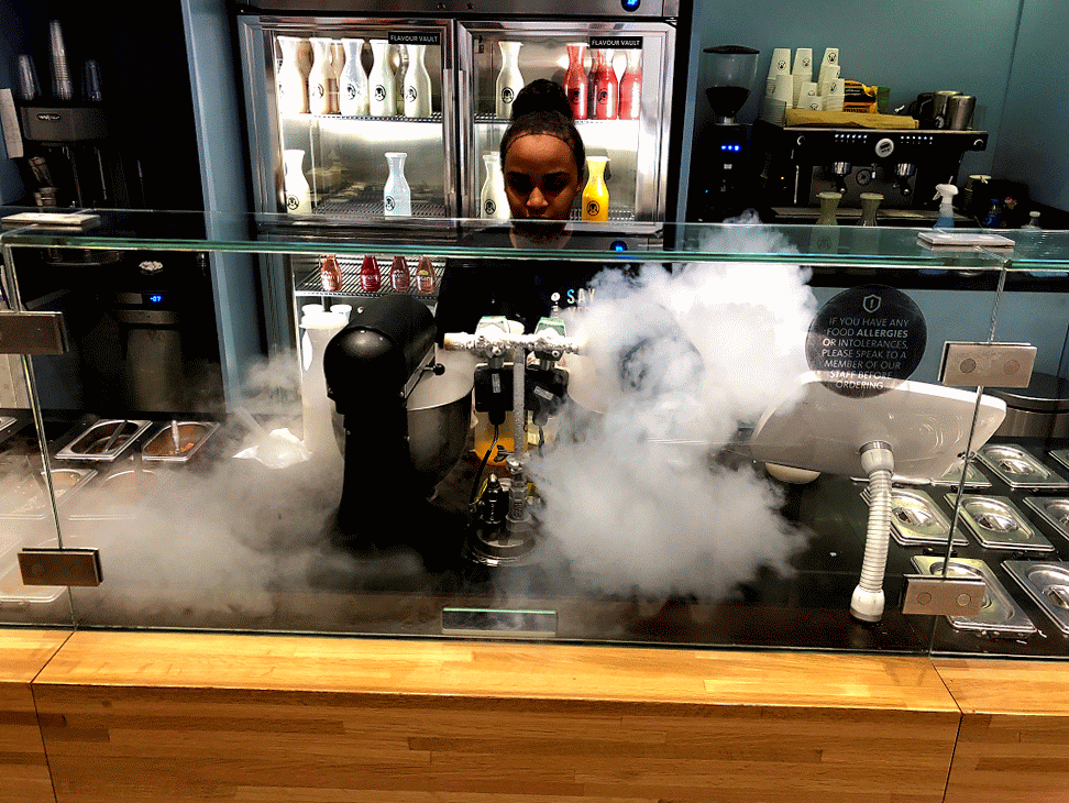  Liquid nitrogen ice cream!