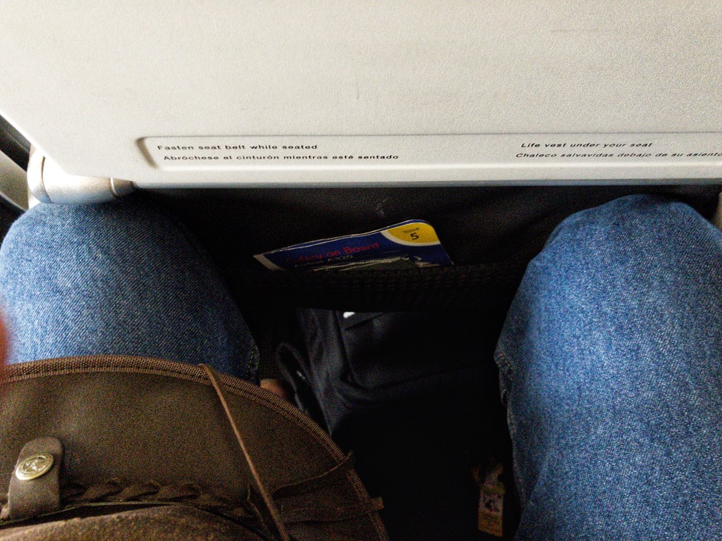 Also coach; mercifully, a much shorter flight 
