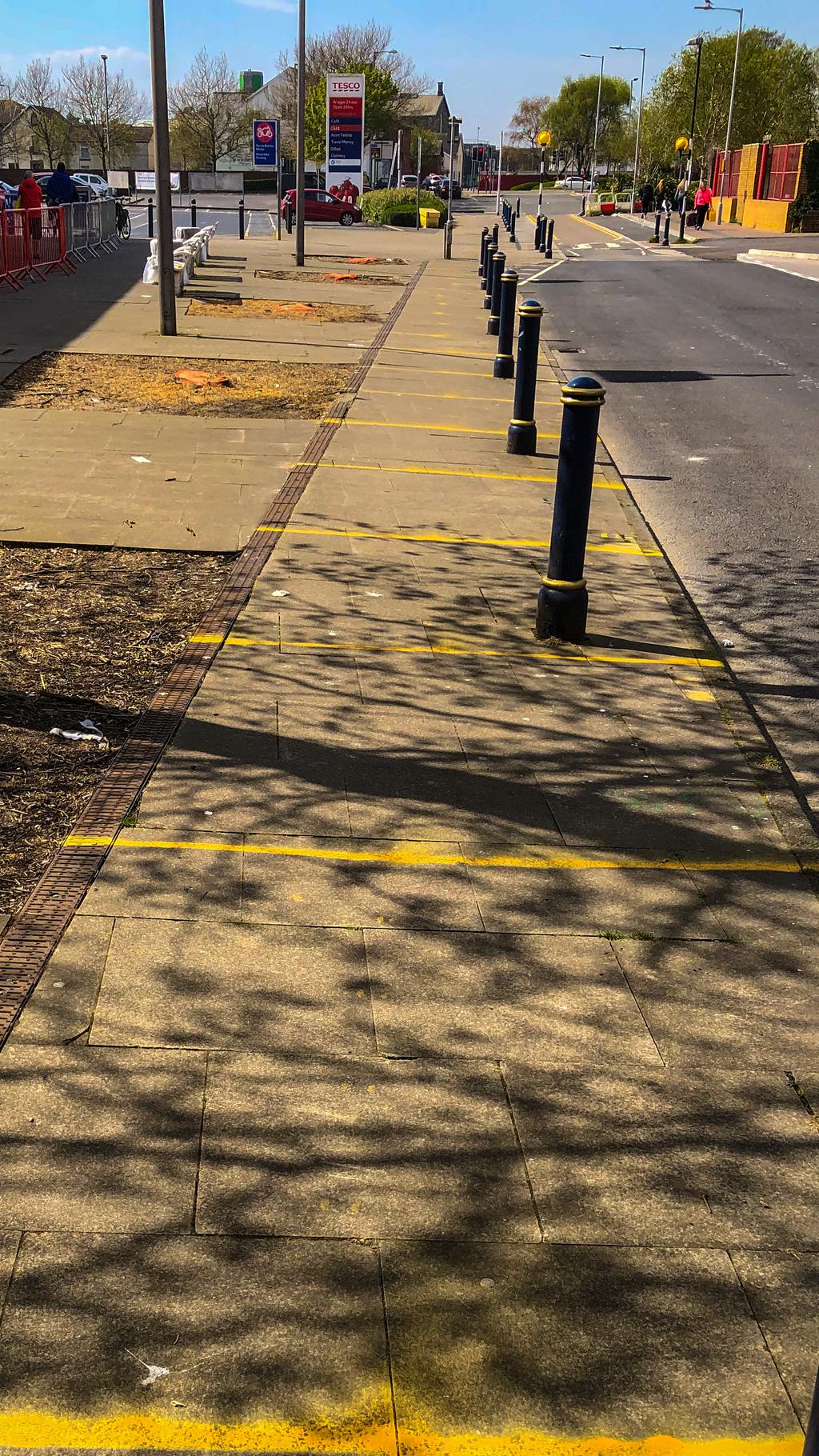 Lines of social distance 