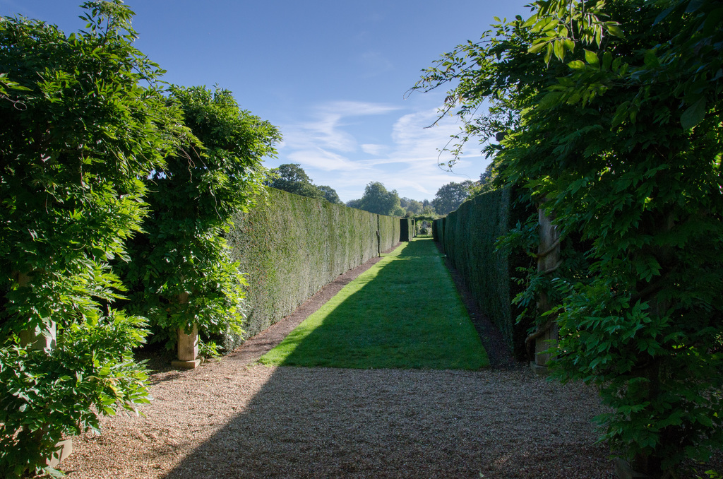 Walled garden path Walled garden path