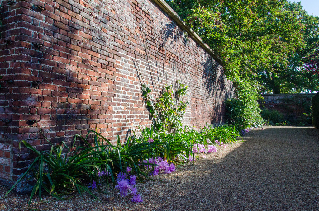 Walled garden path Walled garden path
